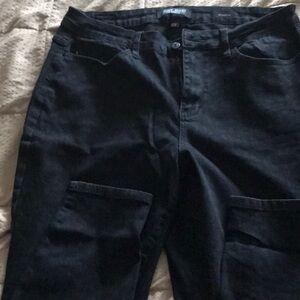 Judy blue black leopard jeans 18w